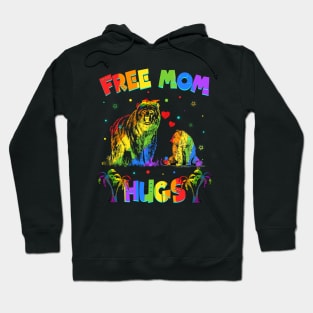 Free Mom Hugs Bear LGBT Pride Hoodie